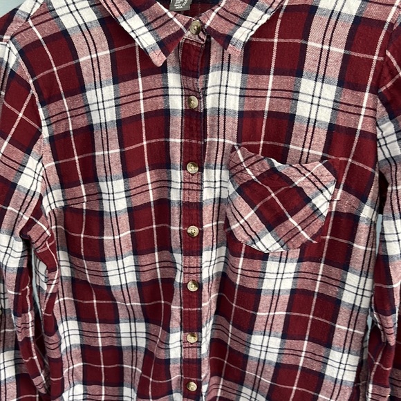 Primark 100% Cotton Long Sleeve Flannel Shirt Size 8 - Picture 3 of 11